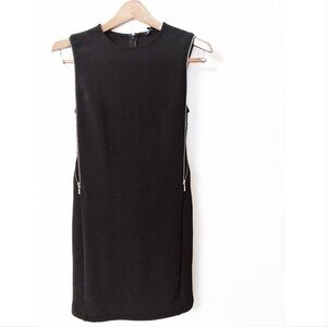 Express zipper and lace embellished midi dress